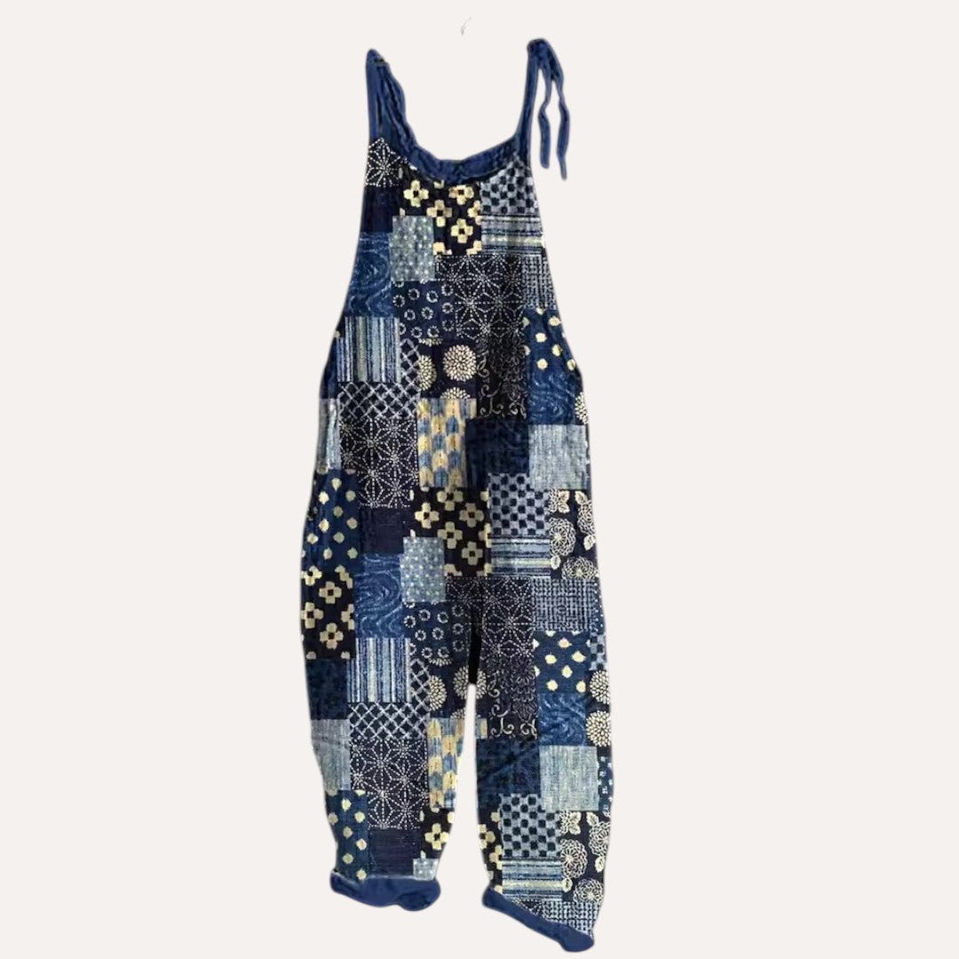 Indigo Patch | Kombinezon w Stylu Patchwork
