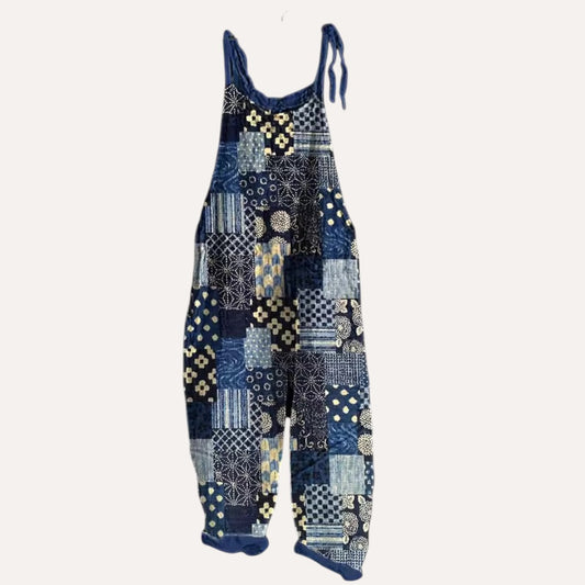 Indigo Patch | Kombinezon w Stylu Patchwork
